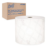 Scott Pro Small Core High Capacity/SRB Bath Tissue, Septic Safe, 2-Ply, White, 1,100 Sheets/Roll, 36 Rolls/Carton (47305)