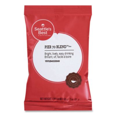 Seattle's Best Premeasured Coffee Packs, Pier 70 Blend, 2 oz Packet, 18/Box (11008556)