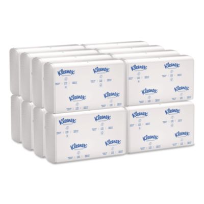 Kleenex C-Fold Paper Towels, 1 Ply, 10.13 x 13.15, White, 150/Pack, 16 Packs/Carton (01500)