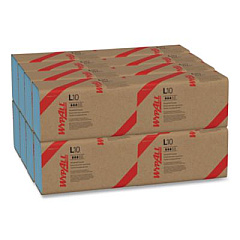 WypAll L10 Windshield Towels, Banded, 2-Ply, 9.38 x 10.25, Light Blue, 140/Pack, 16 Packs/Carton (05120)