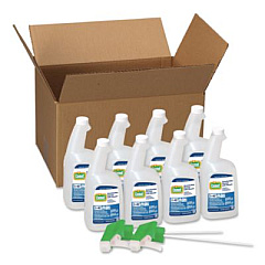 Comet Disinfecting Cleaner with Bleach, Fresh Scent, 32 oz Bottles, 8 Bottles and 2 Trigger Sprayers/Carton (30314CT)