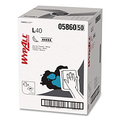 WypAll L40 Towels, Dry Up Towels, 19.5 x 42, White, 200 Towels/Roll (05860)