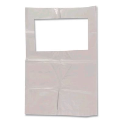 HOSPECO Scensibles Universal Receptable Liner Bags with 7.5" Wrap-Around Mounting Strap, 12.5" x 23", White, 500/Carton (LBSF500HD)