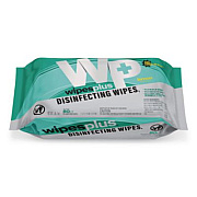 Carlisle WipesPlus Disinfecting Surface Wipes, Flat Pack, 1-Ply, 7 x 8, Lemon Scent, White (37701EA)