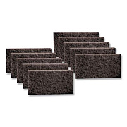 3M Low-Speed Stripper Floor Pad 7200, 20 x 14, Black, 10/Carton (72002014)