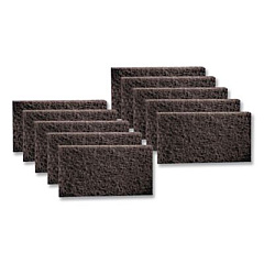 3M Low-Speed Stripper Floor Pad 7200, 20 x 14, Black, 10/Carton (72002014)