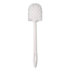 Rubbermaid Commercial Commercial-Grade Toilet Bowl Brush, 10" Handle, White (631000WE)