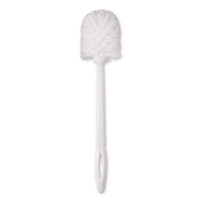Rubbermaid Commercial Commercial-Grade Toilet Bowl Brush, 10" Handle, White (631000WE)