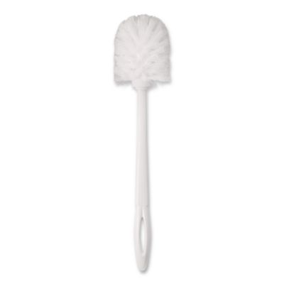 Rubbermaid Commercial Commercial-Grade Toilet Bowl Brush, 10" Handle, White, 24/Carton (631000WECT)