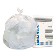 Heritage High-Density Waste Can Liners, 33 gal, 16 mic, 33" x 40", Natural, 25 Bags/Roll, 10 Rolls/Carton (Z6640VNR01)