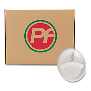 Plastifar Foam Dinnerware, 3-Compartment Plate, 9" dia, White, 125/Sleeve, 4 Sleeves/Pack (12201)