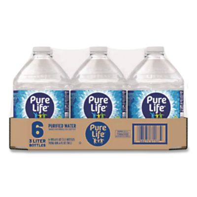 Nestle Waters Pure Life Purified Water, 101.4 oz Bottle, 6/Pack (12386172)