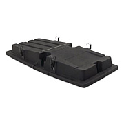 Rubbermaid Commercial BRUTE Rotomolded Tilt Truck Lid, 35.01 x 70.7 x 9.5, Black (2221457)