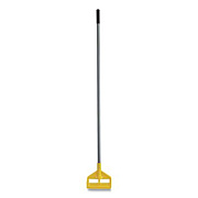Rubbermaid Commercial Invader Fiberglass Side-Gate Wet-Mop Handle, 54", Gray/Yellow (H145)
