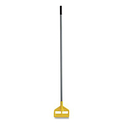 Rubbermaid Commercial Invader Fiberglass Side-Gate Wet-Mop Handle, 54", Gray/Yellow (H145)