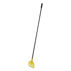 Rubbermaid Commercial Invader Fiberglass Side-Gate Wet-Mop Handle, 60", Gray/Yellow (H146)