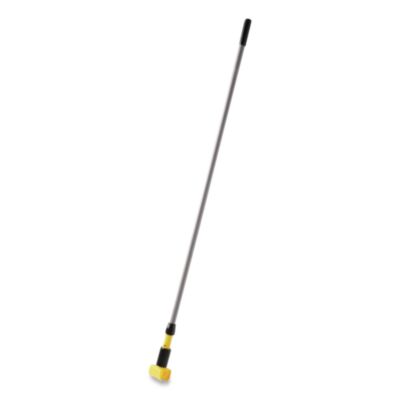 Rubbermaid Commercial Gripper Fiberglass Mop Handle, 1" dia x 60", Gray/Yellow (H246GY)
