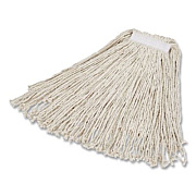 Rubbermaid Commercial Value Pro Mop Head, Cotton, Large, White (FGV11800WH00)