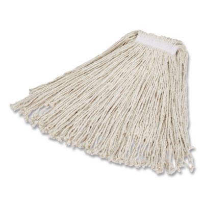 Rubbermaid Commercial Value Pro Mop Head, Cotton, Large, White (FGV11800WH00)
