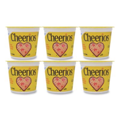 General Mills Cheerios Breakfast Cereal, Single-Serve 1.3 oz Cup, 6/Pack (SN13896)