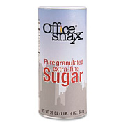 Office Snax Sugar Canister, 20 oz Reclosable Canister (00019)