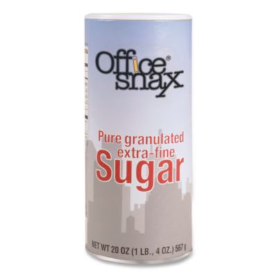 Office Snax Sugar Canister, 20 oz Reclosable Canister (00019)