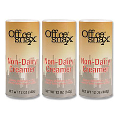 Office Snax Powdered Non-Dairy Creamer, Regular, 12 oz Canister, 3/Pack (00020G)