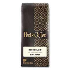 Peet's Coffee & Tea Bulk Coffee, House Blend, Ground, 1 lb Bag (501619)