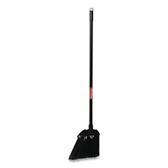Rubbermaid Commercial Angled Lobby Broom, Poly Bristles, 35" Handle, Black (637400BLA)