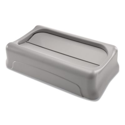 Rubbermaid Commercial Swing Lid for Slim Jim Waste Container, Gray (267360GY)
