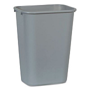 Rubbermaid Commercial Deskside Plastic Wastebasket, 10.25 gal, Plastic, Gray (295700GY)