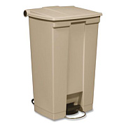 Rubbermaid Commercial Legacy Step-On Receptacle, 23 gal, Polyethylene, Beige (614600BG)