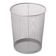 Rubbermaid Commercial Steel Mesh Wastebasket, 5 gal, Steel Mesh,  Silver (WMB20SLV)