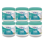 BRIGHT Air Super Odor Eliminator, Linen and Spring Breeze, 14 oz Jar, 6/Carton (901046CT)