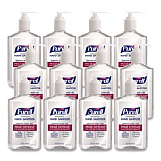 PURELL Prime Defense Advanced 85% Alcohol Gel Hand Sanitizer, 12 oz Pump Bottle, Clean Scent, 12/Carton (369912CT)