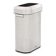 Rubbermaid Commercial Refine Series Waste Receptacle, 15 gal, Plastic/Stainless Steel (2147581)