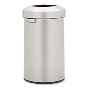 Rubbermaid Commercial Refine Series Waste Receptacle, 23 gal, Plastic/Stainless Steel (2147584)