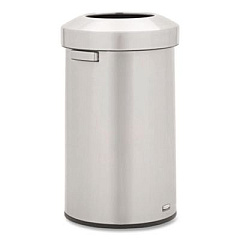 Rubbermaid Commercial Refine Series Waste Receptacle, 23 gal, Plastic/Stainless Steel (2147584)