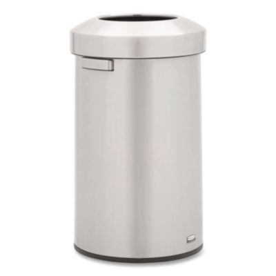 Rubbermaid Commercial Refine Series Waste Receptacle, 23 gal, Plastic/Stainless Steel (2147584)