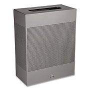 Rubbermaid Commercial Designer Line Silhouettes Waste Receptacle, 22.5 gal, Steel, Silver Metallic (SR18EPLSM)