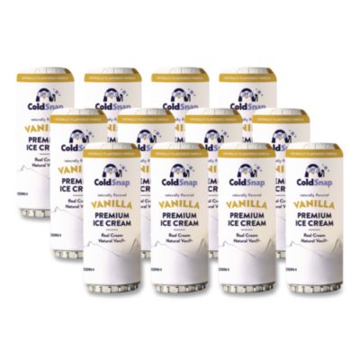 Ice Cream Pod, Vanilla, 5.2 oz Single Serve Pod for ColdSnap Machine, 12/Carton (600038)