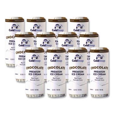 Ice Cream Pod, Chocolate, 5.2 oz Single Serve Pod for ColdSnap Machine, 12/Carton (600039)