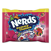 NERDS Rainbow Gummy Clusters Treat Packs, 6 oz Bag (FER08476)