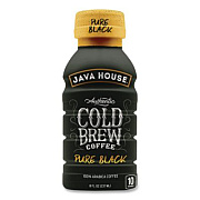 Java House Cold Brew Coffee, Pure Black, 8 oz Bottle, 24/Carton (HFP01781)
