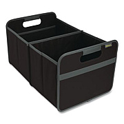 meori Classic Foldable Storage Box, Large, 2 Sections, 12.6 x 19.69 x 10.83, Lava Black (A100001)