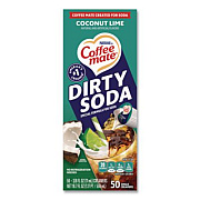 Coffee mate Dirty Soda Coconut Lime Dairy-Free Liquid Creamer, 0.38 oz Mini Cup, 50/Box (33540)