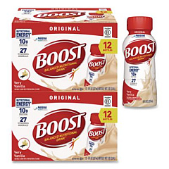 Boost Original Nutritional Drink, Very Vanilla, 8 oz Bottle, 24/Carton (ZHC02802)