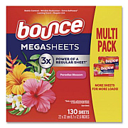 Bounce Fabric Softener Sheets, Paradise Blossom Scent, 130 Sheets/Pack (05151)