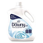 Downy Free and Gentle Liquid Fabric Softener, Unscented, 111 oz Bottle (18262)