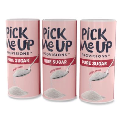 Pick Me Up Provisions Pure Sugar, 20 oz Canister, 3/Pack (PM62433)